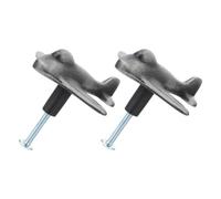 GARIOUANS Tiradores para Cajones Infantiles en Aleación de Zinc, Juego de 2 Pomos con Forma de Avión en Negro Satinado, Manijas Pequeñas para Armarios y Muebles de Habitación Infantil