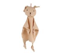 GARIOUANS Toalla de Confort para Ñiño Muñeco de Algodón Suave, Doble Capa, Color Caqui, Juguete Apaciguador para Recién Nacidos y Niños Pequeños, Adecuado para Acompañar el Sueño, Set