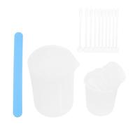 GARIOUANS Vasos Medidores de Silicona Graduados para Manualidades DIY Incluye Cucharas y Varillas para Resina Pintura Acrílica y Pegamentos Material Seguro y Diseño Creativo Reutilizable