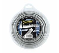 Garland 71024C5427 - Dispensador nylon “aluminiun” cuadrado con partículas de aluminio 54 m./2,7 mm. Ø para Desbrozadora
