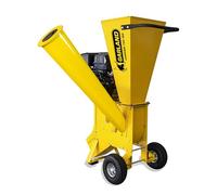 GARLAND CHIPPER 790QG-V23 - Biotrituradora gasolina 212 cc, 5,8 CV, doble tolva, cuchillas y martillos, ramas hasta 7,6 cm, trituradora de ramas gasolina, ruedas y asa de transporte