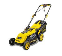 GARLAND Grass 300E-V20 - Cortacésped eléctrico enchufable - Polipropileno, empujable, 1,6 kW y 14,5 kg. Corte Ancho 38 cm y Altura de 20 a 70 mm. Saco de Recogida de 40 l. Ideal Sup. de 300 m2