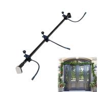 Garland Hanger for Door Frame, Adjustable Outdoor Hook, Metal Decoration Holder, No-Drill Mounting Design for Wreaths, String Lights, Drywall, Christmas, Halloween, or Holiday Display Setup