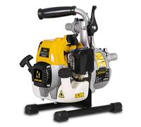 GARLAND GEISER 281G-V17+MANGUE - Motobomba de gasolina - Motor de 2 T de 25,4 cc y 1 CV. Alt. máx. de aspiración 8 m, caudal máx. 7.000 l/h y alt. máx. de impulsión 35 m. Entrada y salida de 1 1/2".