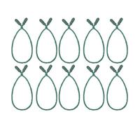 Garland Ties - 16-Pack Hand-Woven Holiday Decorations, Christmas Twist Ties | For Families, Renters, Business, Staircase, Railing, Door, Wreath, Fence, Party Use