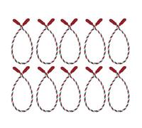 Garland Ties - 16-Pack Hand-Woven Holiday Decorations, Christmas Twist Ties | For Families, Renters, Business, Staircase, Railing, Door, Wreath, Fence, Party Use
