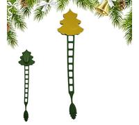 Garland Ties, Faux Pine Needle Holders, Silicone Adhesive Clips, Flexible Reusable Fasteners, 9.06x0.59 inches, Ideal for Banister Staircase Fireplace Door Wreath Vine Trellis Mantle Landscape Tomato