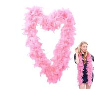 Garland - Turkey Decoration Feathers Garland In Pink - Soft Costume Boas,Costumes Headwear | Girls Dress Up Costume Party Supplies For Wedding, Halloween, Dancing, Parties, Cosplay