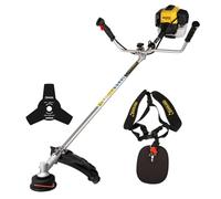 GARLAND Yak 731 G-V25 - Desbrozadora de Gasolina 42,7 CC, 1,6 CV, Manillar Plegable, Cabezal de Hilo y Disco incluidos, arnés Doble, Ancho de Corte 460 mm