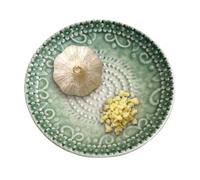 Garlic Ceramic Grater - Grinder Bowl For Kitchen Food Ginger Grating Butte