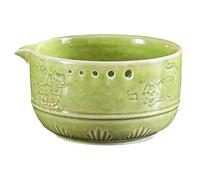 Garlic Grater Bowl - 2-in-1 Ceramic Peeler, Cute Cat Grinder