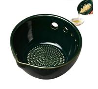 Garlic Grater Dish - 2n1 Resin Small Grinder | Garlic Plate Grater Vegetable Chopper for Ginger Vegetable, Kale for Thyme Basil, Kitchen Apartment Features, Baking Cooking Usage
