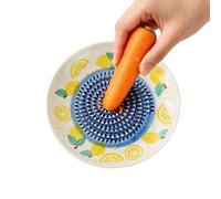 Garlic Grater Dish, Round Ceramic Plate for Ginger and Cheese