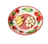 Garlic Grater Plate | Ceramic Garlic Grater Dish | Fruit Pattern Kitchen Gr