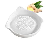 Garlic Mincer Plate - Ceramic Manual Grinder, Multi-Functional Dish with Textured Exterior, Premium Porcelain Clay, Easy Rinse, for Ginger Carrots Cheese Home Restaurant Barbecue