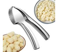 Garlic Press - Easy-Squeeze Garlic Masher Crusher, Rust Proof Ergonomic Grip Kitchen Gadgets, | For Potato Ginger Onion Meal Prep Home Cooking Apartment Restaurant Camping Picnic