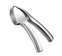 Garlic Press - Easy-Squeeze Rust Proof Crusher, Ergonomic Grip Zinc Alloy Masher, Dishwasher Safe Manual Kitchen Tool for Garlic, Ginger, Onion and Potato; Durable Cooking Gadget for Home and Travel