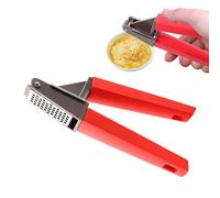 Garlic Press - Robust Stainless Steel Press | Ergonomic Handle, Easy Pressing, Easy To Clean, For Fresh Garlic, Dishwasher Safe, Compact Design, Practical Cooking Utensil