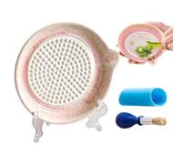 Garlics Grating Plate | 4 Piece Manual Ceramic Kitchen Tool With Brush | On