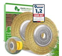 Garlingo Juego de 2 cepillos para juntas | Compatible con Gloria Multibrush y otros cepillos de alambre | 10 mm de ancho | Accesorios Weedbrush cepillo de repuesto cepillo