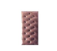 GARMEC Wall Mounted Upholstered Wall Panels, DIY Headboard, Upholstered Decorative Wall Panels - 1/4 Pack - Easy to Install (Color : Brown, Size : 1pcs)