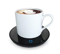 GARMEE Calentador de Taza de café eléctrico, Calentadores de café Inteligentes para Escritorio de Oficina, Calentador de Taza con 2 ajustes de Temperatura, Calentador de té, té, Leche