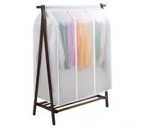 Garment Bag 20x39x47inch Semiclear Dustproof Dampproof Breathable Clothes Cover Frosted Washable Anti-crease Zip Fastening Tape Odor-free Garment Rack Cover Hanging Clothes Storage