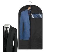 Garment Bag - Protective Suit Storage Covers, Breathable Closet Coat Organizer with Full Length Zipper, Sturdy Non Woven Fabric Shielding, Ideal for Home Travel Weekend Trips Workplace