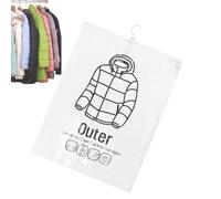 Garment Bags Hangings Clothes - Dust-Proof Vacuum Bags, Portable Space-Saving Garment Packing with Sturdy Design, Closet Travel Suitcase Luggage Home Coat Winter Wardrobe, Clothing Storage Use