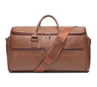 Garment Bolsa de lona Marrón, Marrón Oscuro, 99 cm x 54 cm, Bolsa de ropa de viaje