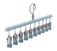 Garment Organizer - Space-Saving Tiered Rack for Closets | Heavy-Duty Vertical Hanger with Adjustable Tension Grips & Smooth Swivel Hook for Trousers, Ties, Scarves and Small Studio Apartments