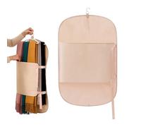 Garment Wardrobe Covers - 90x58cm Breathable Fabric Organizer Featuring Adjustable Tightening Design | Protective Hanging Apparel Case Supporting Seasonal Clothing Packing Home Housing Trips