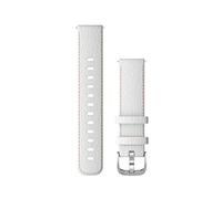 Garmin Banda de liberación rápida (18 mm) - Cuero blanco con hardware de plata