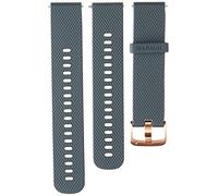 Garmin Banda de liberación rápida, 20 mm, azul granito con herrajes de oro rosa.