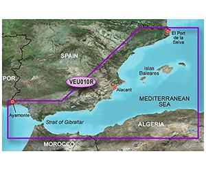 Garmin - Bluechart G2 Vision Spain Mediterranean Coast, Color veu010r