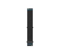 Garmin Correa de reloj 20mm de liberación rápida, ComfortFit, negro/azul | Correa oficial de reloj Garmin, 20mm, tela ComfortFit, compatible con productos seleccionados, uso diario