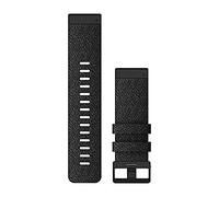 Garmin Correa de reloj 26mm QuickFit, nailon negro jalizado | Correa oficial de reloj Garmin, 26mm, compatible con una selección de fenix, tactix, Instinct, Descent, Enduro y más