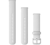 Garmin Correa de reloj de liberación rápida 20, silicona blanca y hardware, (010-13021-01), blanco, talla única, Clásico