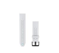 Garmin Correa de silicona QuickFit de 20 mm, Blanco | Cambio fácil de correas, Ajuste seguro, Comodidad para el día a día, Personaliza el estilo de tu reloj inteligente