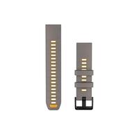 Garmin Correa de Silicona QuickFit de 22 mm, Gris | Cambio fácil de correas, Ajuste seguro, Comodidad para el día a día, Personaliza el estilo de tu reloj inteligente