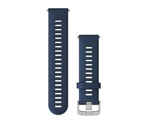 Garmin Correas De Desmontaje Rápido (22 Mm) Azul Oscuro Con Hebilla Plateada