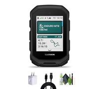 Garmin Edge MTB - Ordenador GPS resistente para bicicleta con mapas de senderos precargados, a todo color y seguimiento avanzado del rendimiento para ciclistas de montaña, paquete con kit de limpieza