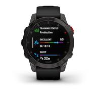 Garmin epix Gen 2, Reloj Inteligente Activo de Alta Gama, características de Salud y Bienestar, Pantalla táctil AMOLED Reloj de Aventura con Funciones avanzadas, Titanio Negro