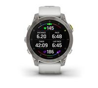 Garmin epix Gen 2, Reloj Inteligente Activo Premium, Funciones de Salud y Bienestar, Pantalla AMOLED táctil, Reloj de Aventura con características avanzadas, Titanio Blanco