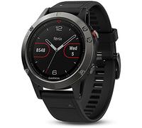 Garmin Fenix 5 - Reloj Multideporte, con GPS y medidor de frecuencia Cardiaca, Lente de Cristal y Bisel de Acero Inoxidable, 47 mm, Gris/Negro