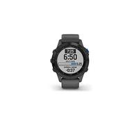 Garmin Fenix 6 Pro Solar Reloj GPS multideportivo con Capacidad de Carga Solar, características y Datos de Entrenamiento avanzados, Negro con Correa Gris Pizarra