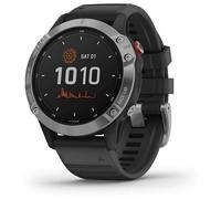 Garmin Unisex adulto Reloj, GPS, Solar, Plateado, Grande