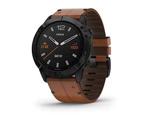 Garmin Fenix 6X Saphir Smartwatch Schwarz/Braun 010-02157-14