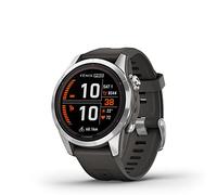 Garmin fēnix 7S Pro Solar, Reloj GPS Multideporte con Carga Solar, Pantalla táctil, Linterna LED, frecuencia cardíaca, mapas, música y 14 días de batería, Plateado