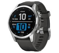 Garmin fēnix 7S - Reloj GPS multideporte con pantalla táctil y funciones superiores, frecuencia cardíaca, mapas y música, Gris Plata, 42 mm